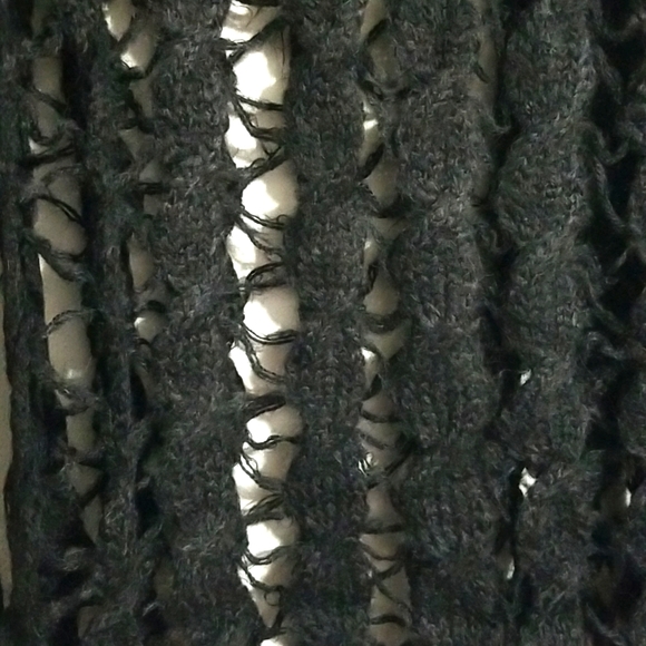 Nwt Custo Barcelona Knitwear Sweater Webbed Open Hollow Knit Vintage Alpaca L 1X - Picture 4 of 11